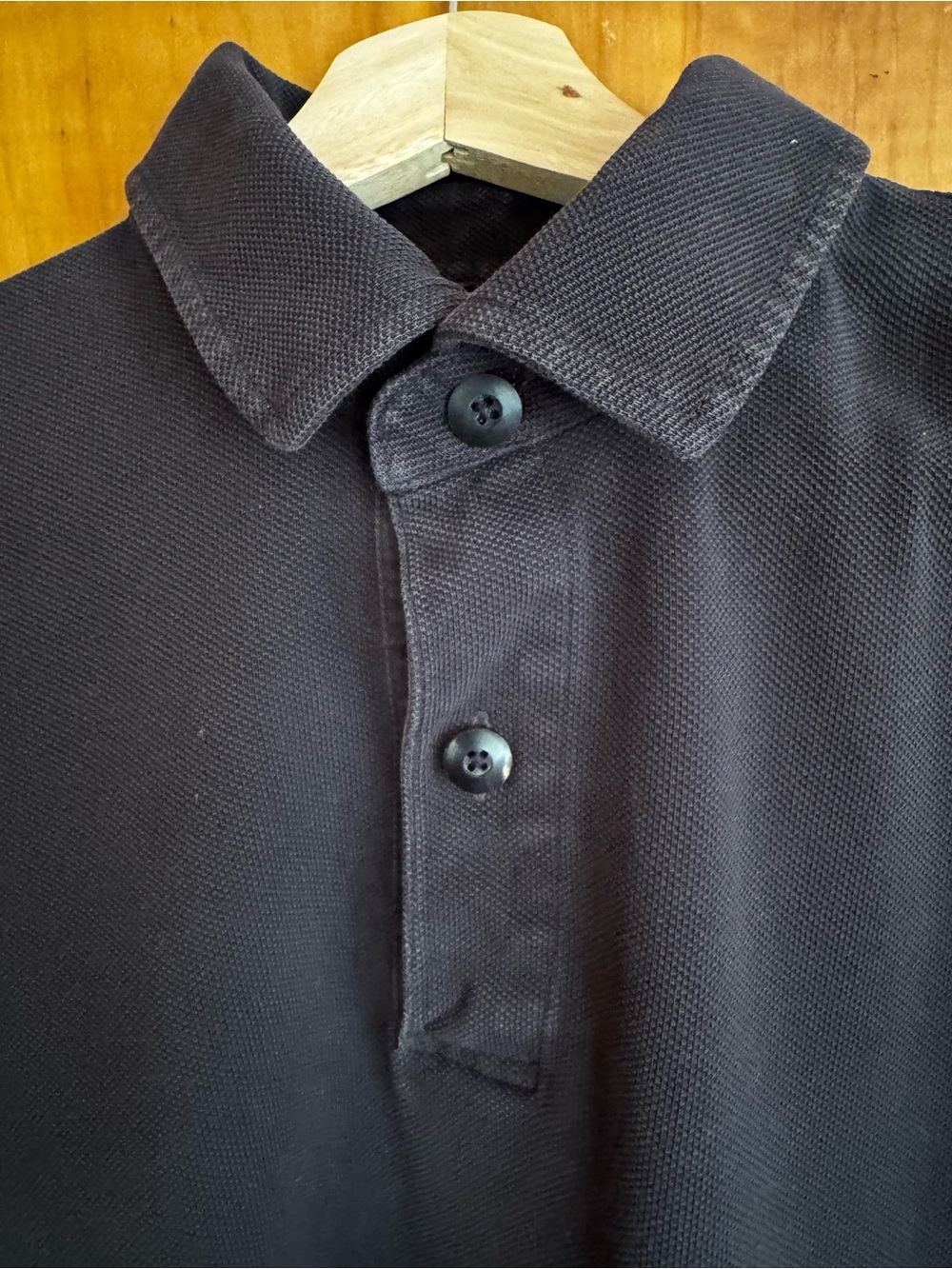 Filson Black 100% Cotton Piqué Polo Shirt Men’s Small Made in Peru
